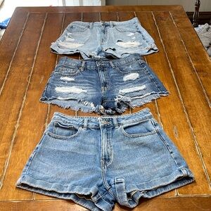 PACSUN, Aeropostale Lot of 3 Denim/Jean Short Shorts Size 4 - Summer